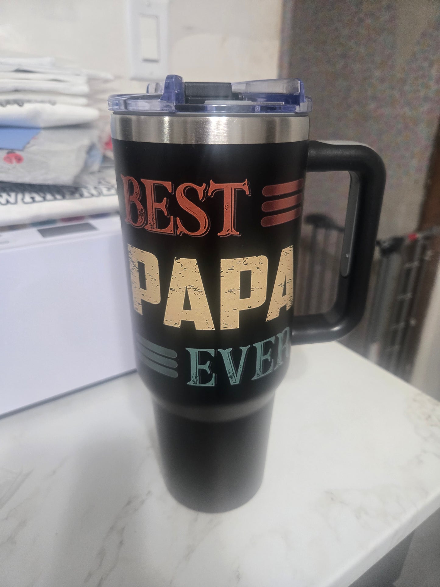 Best papa ever tumbler